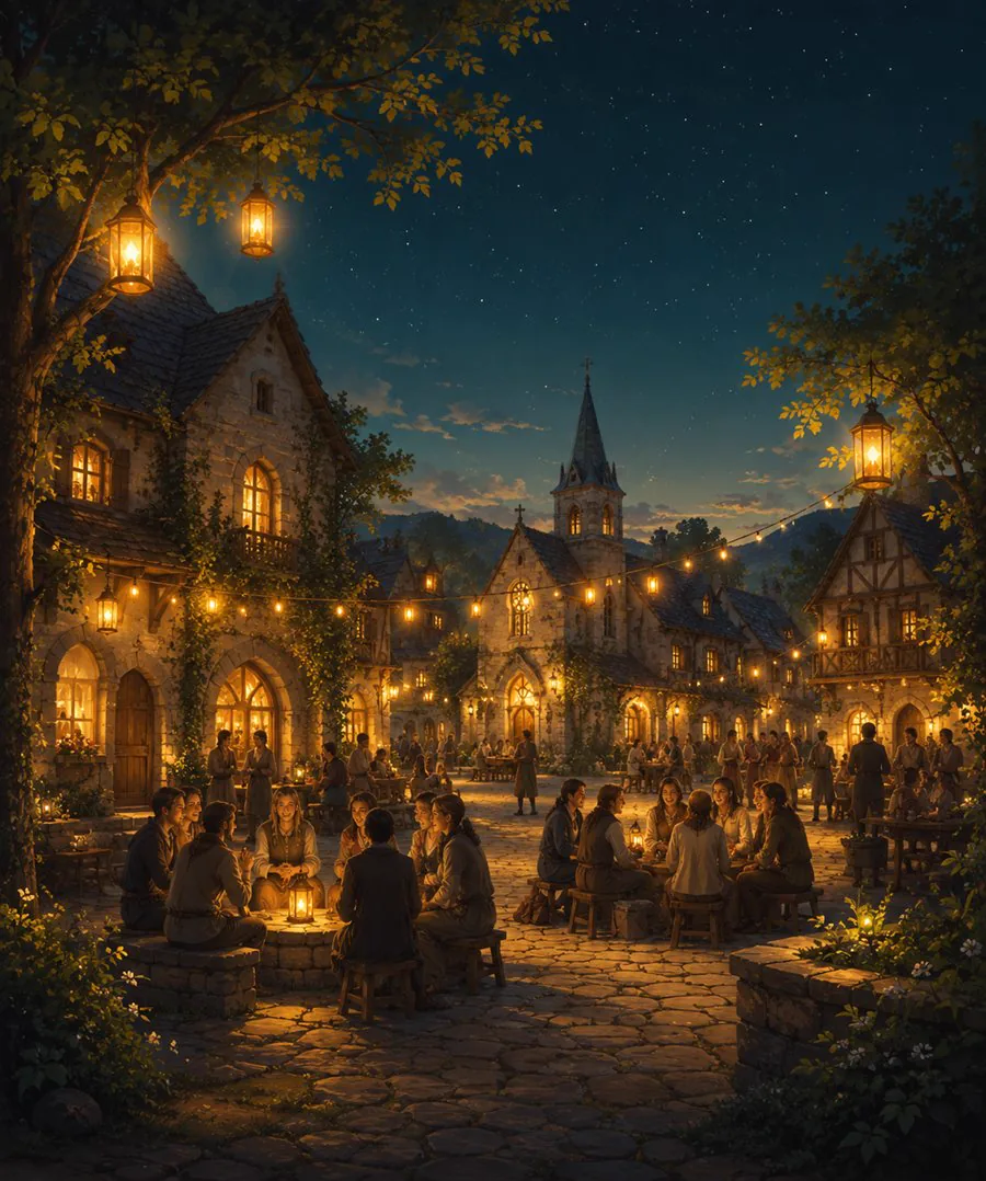 Ilustração da Praça das Luzes
